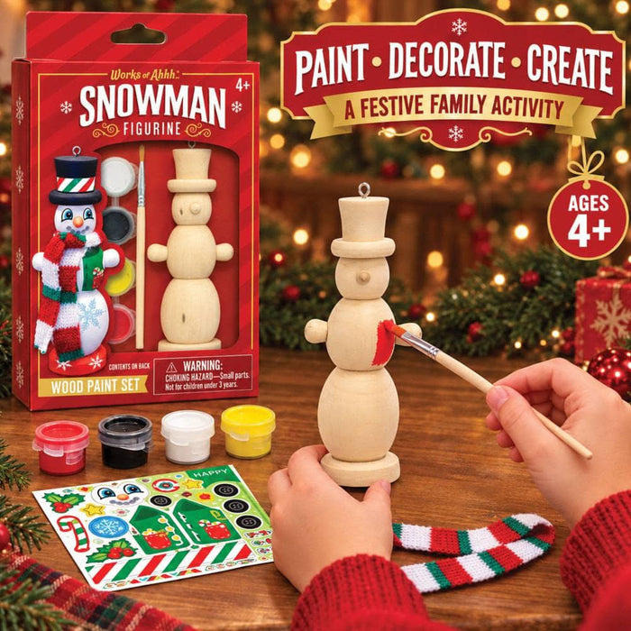 Nutcracker Snowman Ornament Wood Paint Kit - for just $7.99! 