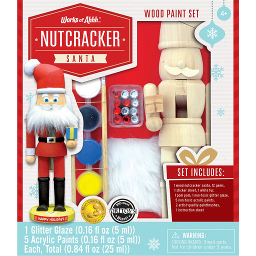 Holiday Craft Kit - Nutcracker Santa Wood Craft & Paint Kit - Just $16.99! Shop now at Retro Gaming of Denver