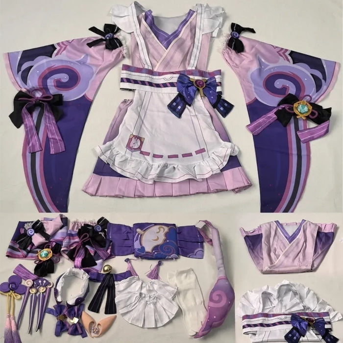 Genshin Yumemizuki Cosplay Kimono – Kawaii Fantasy Dress Set - for just $60.95! 