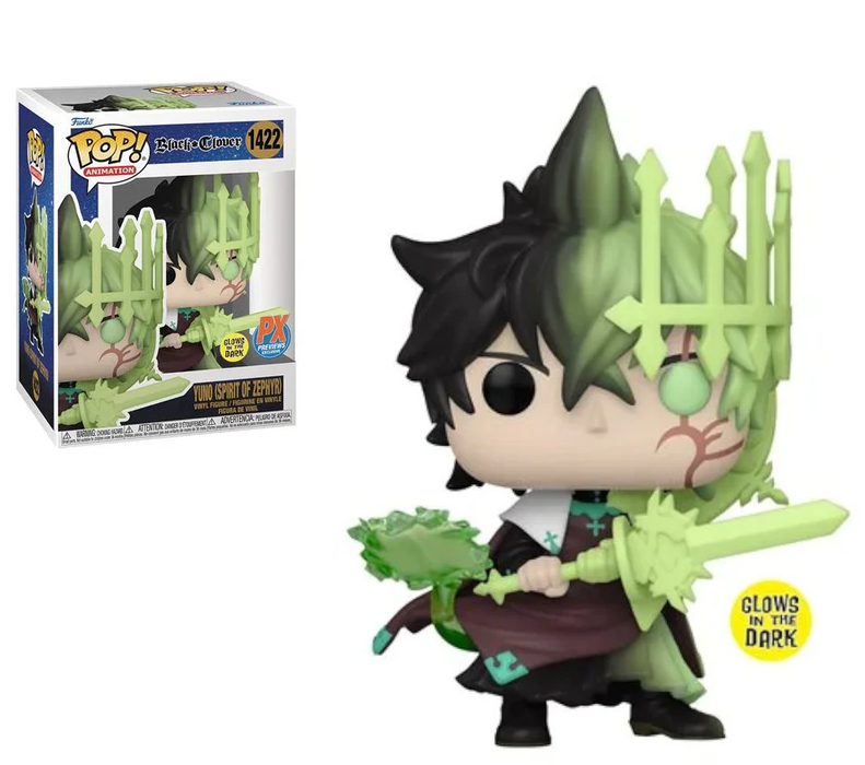 Funko POP! Black Clover - Yuno (Spirit of Zephyr) Figure #1422 Preview Exclusives (PX) - for just $14.99! 