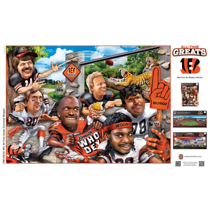 Cincinnati Bengals - All-Time Greats 500 Piece Jigsaw Puzzle - for just $19.99! 