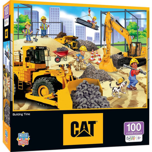 CAT - Building Time 100 Piece Jigsaw Puzzle - for just $12.99! 