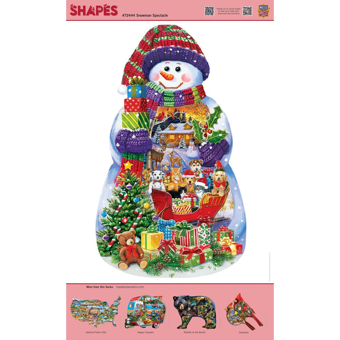 Shapes - Snowman Spectacle 1000 Piece Shaped Jigsaw Puzzle - for just $16.99! 