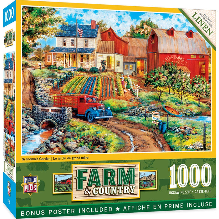 Farm & Country - Grandma's Garden 1000 Piece Jigsaw Puzzle - for just $16.99! 
