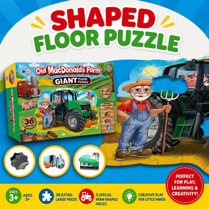 Old MacDonald's Farm 36 Piece Floor Jigsaw Puzzle - for just $19.99! 