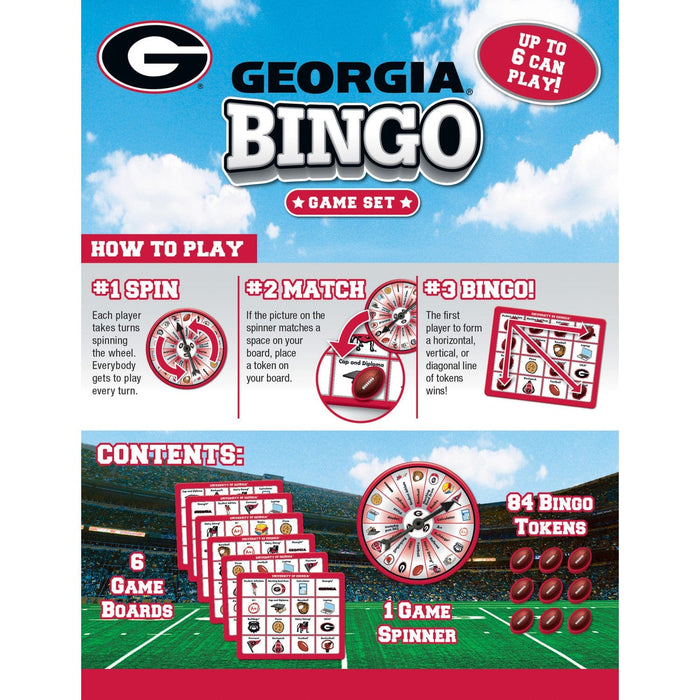 Georgia Bulldogs NCAA Bingo Game - for just $12.99! 