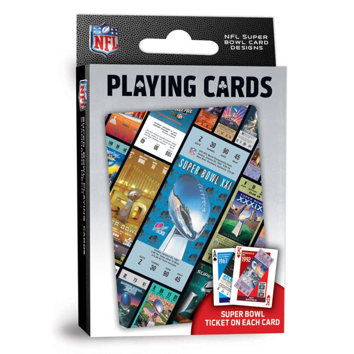 NFL Super Bowl Ticket Playing Cards - 54 Card Deck - for just $7.99! 