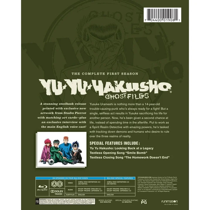 Yu Yu Hakusho: Season 1 - Limited Edition Steelbook (Blu-ray) - for just $46.99! 