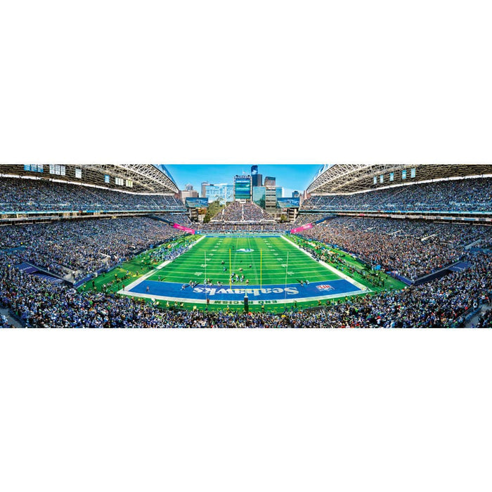 Seattle Seahawks - 1000 Piece Panoramic Jigsaw Puzzle - End View - for just $19.99! 
