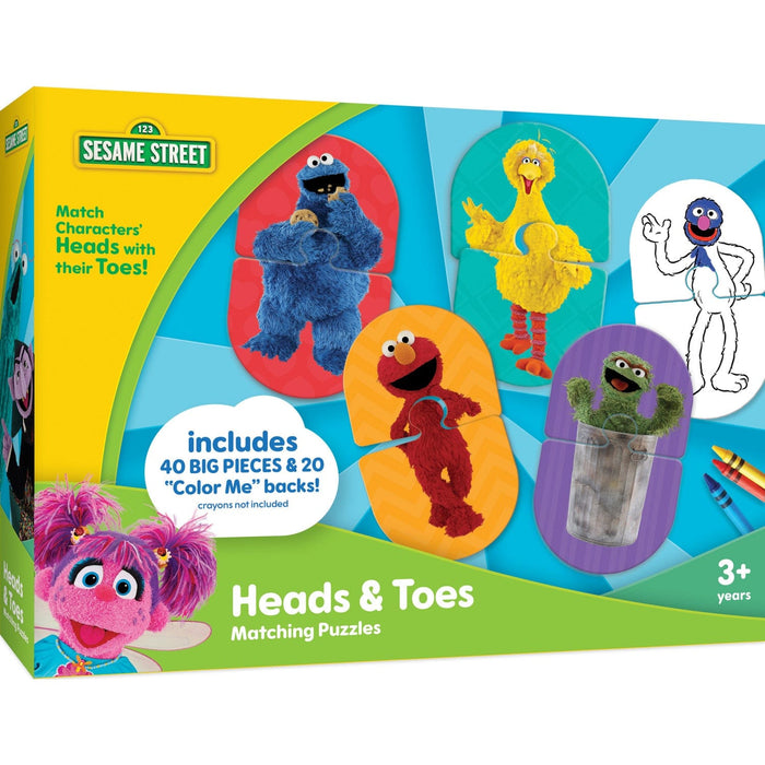 Sesame Street - Heads & Toes Matching Jigsaw Puzzles - for just $12.99! 