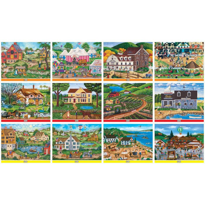 Folk Art Jigsaw Puzzle Collection - 12-Pack - for just $29.99! 