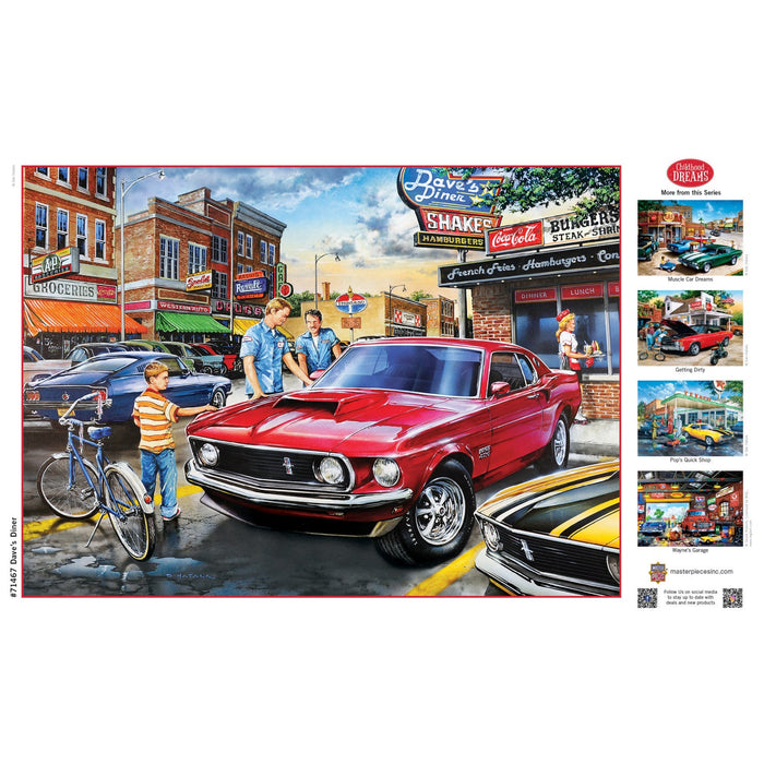 Childhood Dreams - Dave's Diner 1000 Piece Jigsaw Puzzle - Just $16.99! Shop now at Retro Gaming of Denver