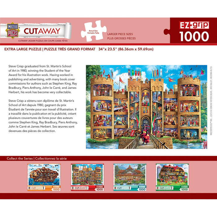 Cutaway - Medieval Castle 1000 Piece EZ Grip Jigsaw Puzzle - Just $19.99! Shop now at Retro Gaming of Denver