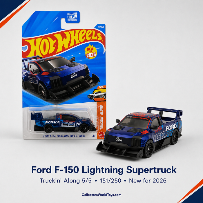 Hot Wheels Ford F-150 Lightning Supertruck | Truckin' Along Series 5/5 - 151/250 - for just $2.49! 