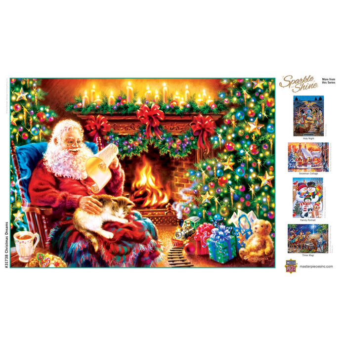 Sparkle & Shine - Christmas Dreams 500 Piece Glitter Jigsaw Puzzle - Just $14.99! Shop now at Retro Gaming of Denver