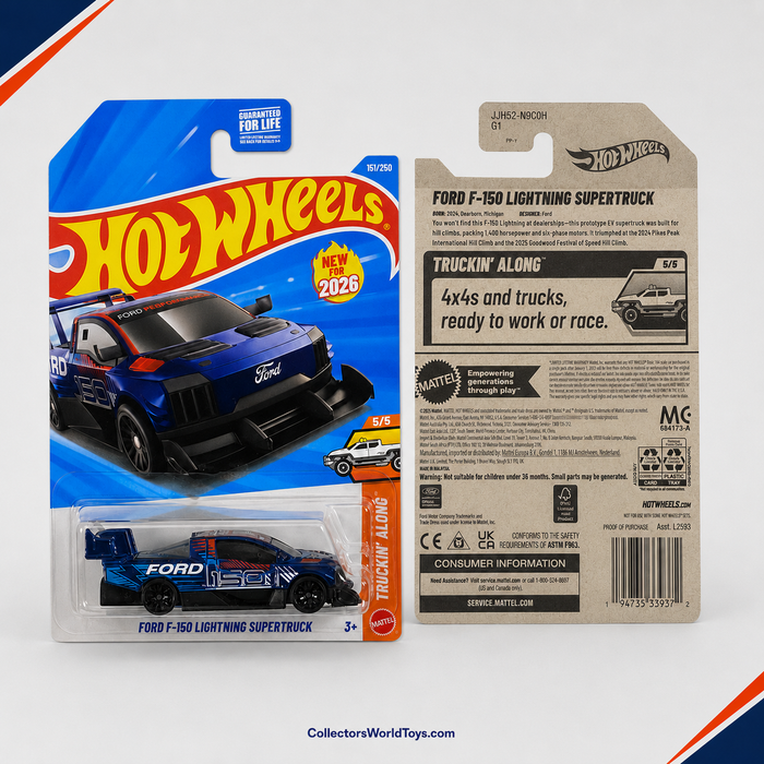 Hot Wheels Ford F-150 Lightning Supertruck | Truckin' Along Series 5/5 - 151/250 - for just $2.49! 