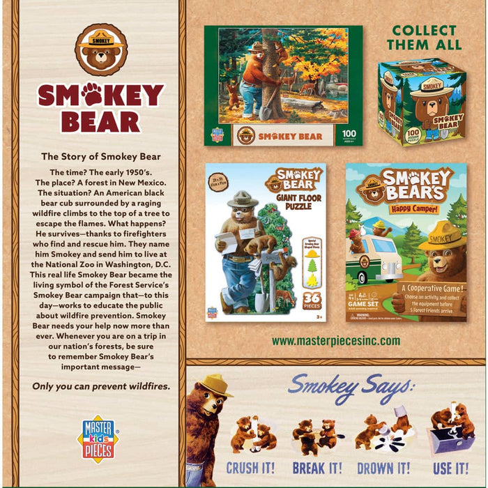 Smokey Bear 100 Piece Jigsaw Puzzles 4-Pack - for just $14.99! 