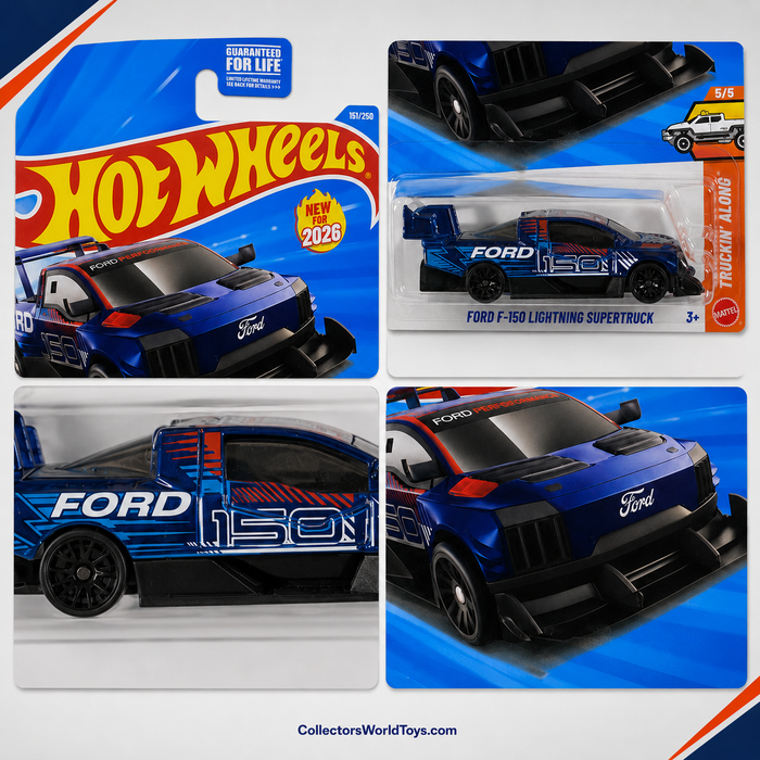 Hot Wheels Ford F-150 Lightning Supertruck | Truckin' Along Series 5/5 - 151/250 - for just $2.49! 