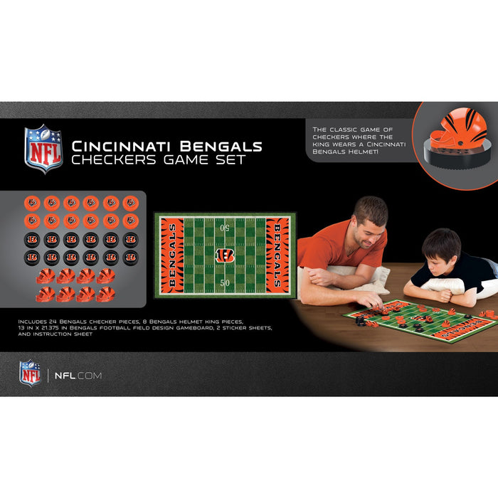 Cincinnati Bengals Checkers Board Game - Just $19.99! Shop now at Retro Gaming of Denver