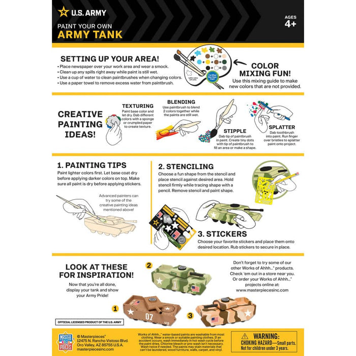 U.S. Army - Tank Wood Craft & Paint Kit - for just $19.99! 