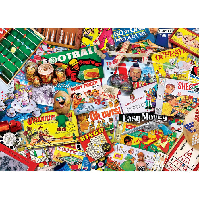 Flashbacks - Family Game Night 1000 Piece Jigsaw Puzzle - for just $16.99! 