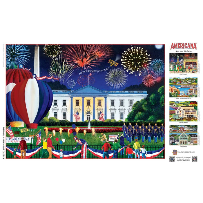 Americana - White House Fireworks 500 Piece EZ Grip Jigsaw Puzzle - for just $14.99! 