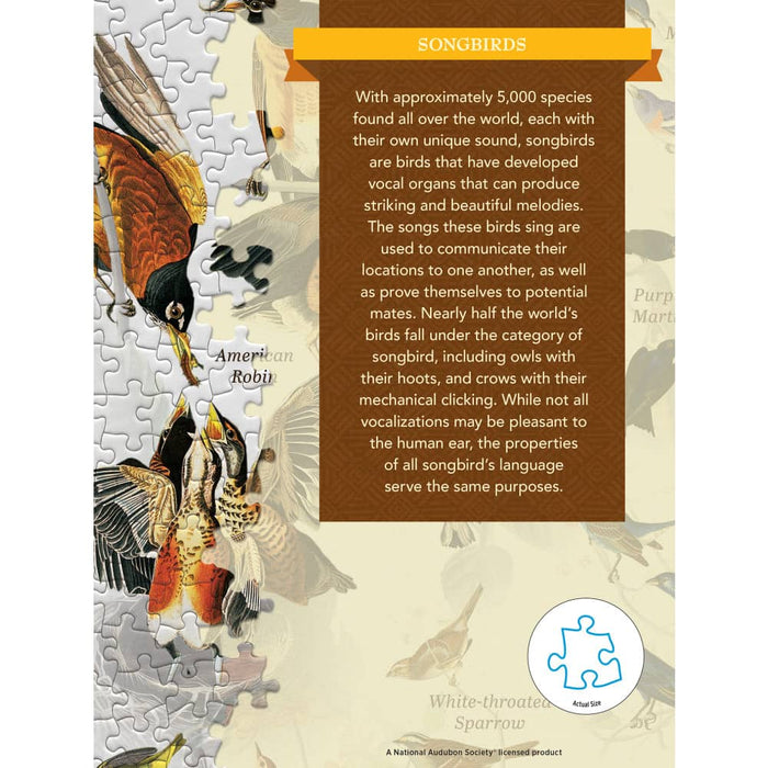 Audubon - Songbirds 1000 Piece Jigsaw Puzzle - for just $16.99! 