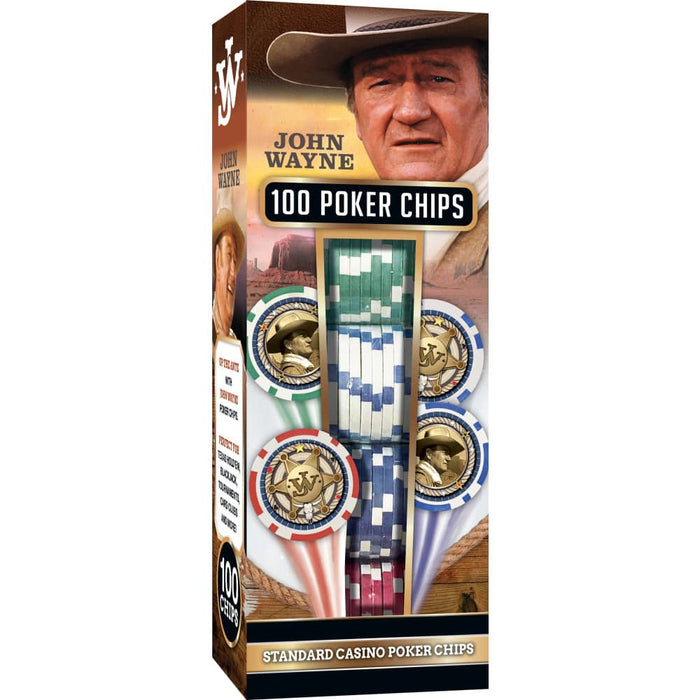 John Wayne 100 Piece Poker Chips - for just $24.99! 