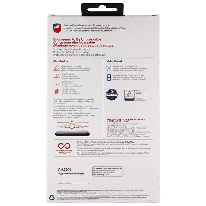 ZAGG Invisible Shield (GlassFusion VisionGuard) Screen Protector for Galaxy S10+ - for just $5.99! 