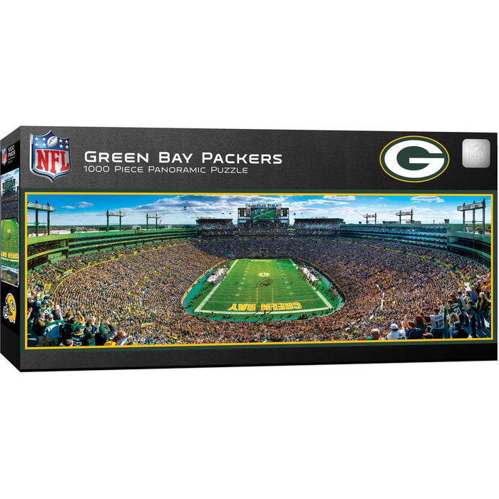 Green Bay Packers - 1000 Piece Panoramic Jigsaw Puzzle - End View - Just $19.99! Shop now at Retro Gaming of Denver