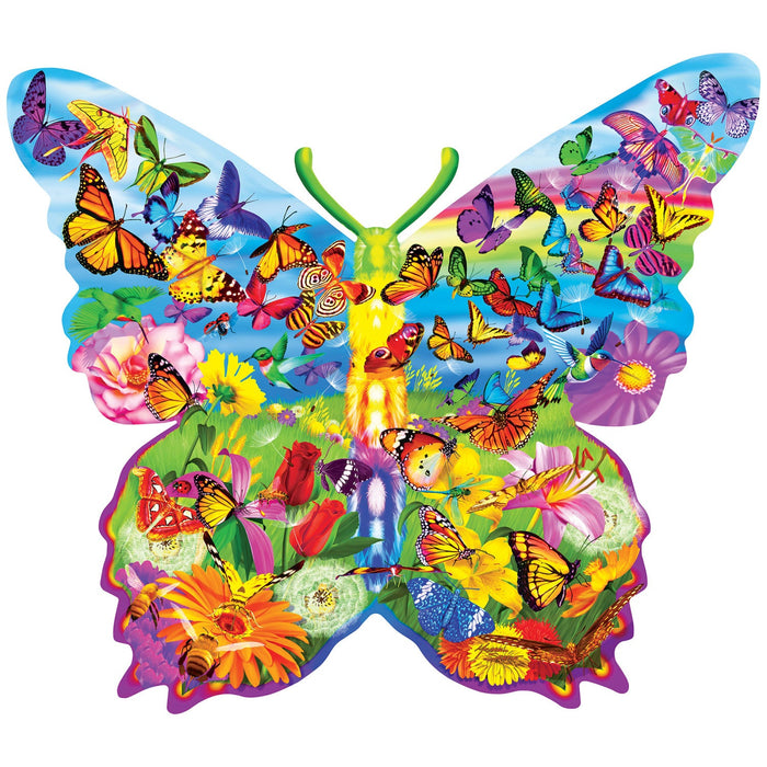 Contours - Butterfly Surprise 1000 Piece Shaped Jigsaw Puzzle - Just $16.99! Shop now at Retro Gaming of Denver