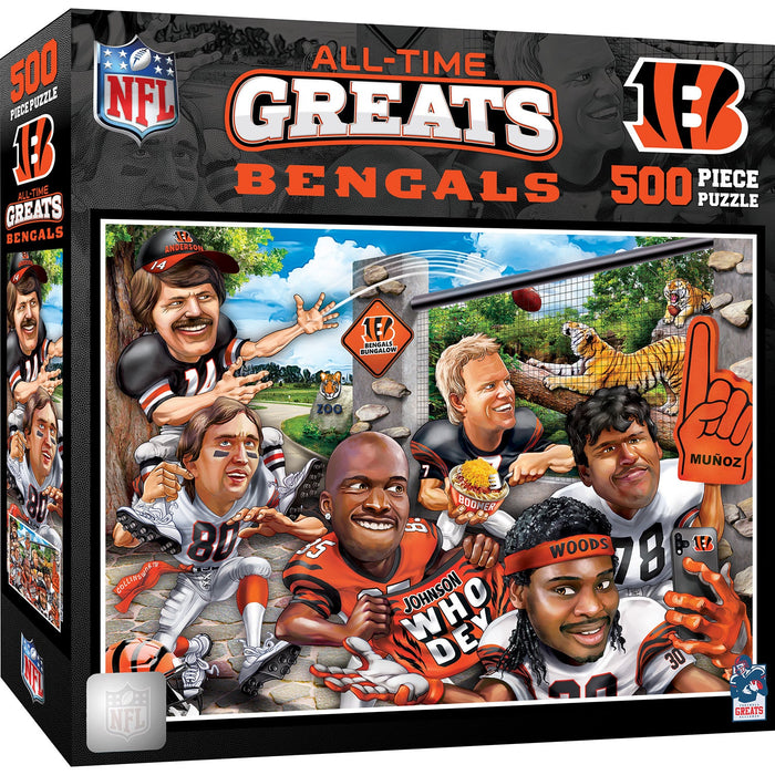 Cincinnati Bengals - All Time Greats 500 Piece Jigsaw Puzzle - Just $19.99! Shop now at Retro Gaming of Denver