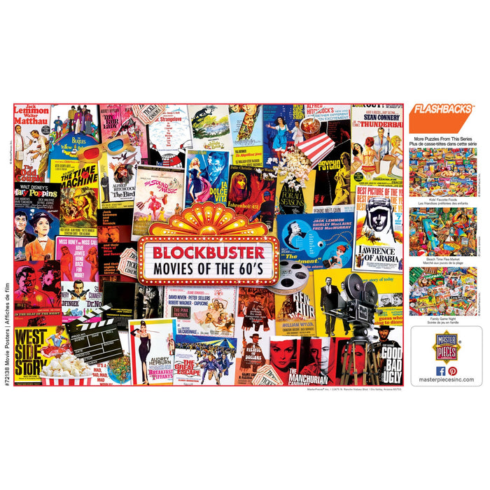 Flashbacks - Movie Posters 1000 Piece Jigsaw Puzzle - Just $16.99! Shop now at Retro Gaming of Denver