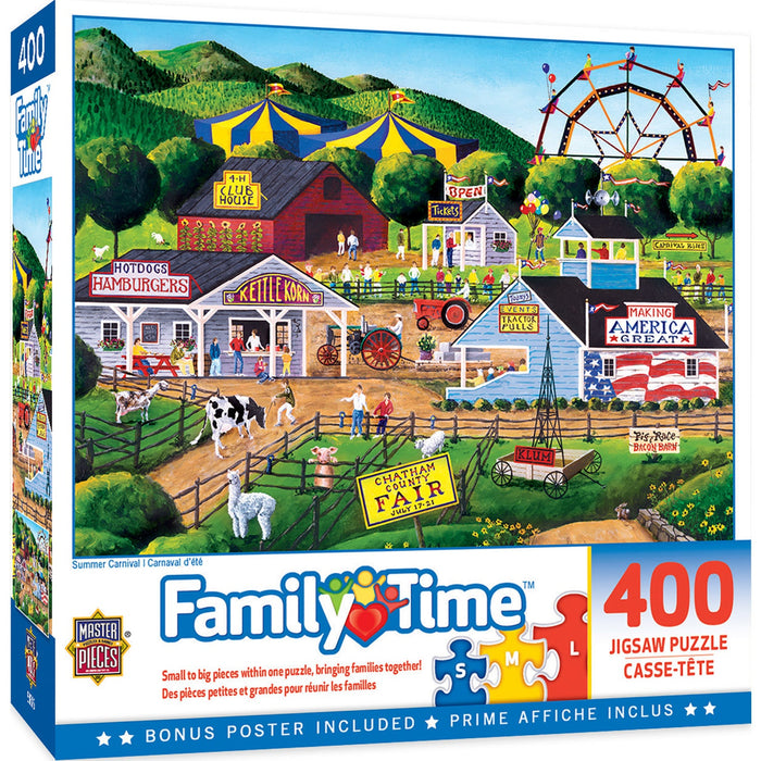 Family Time - Summer Carnival 400 Piece Jigsaw Puzzle - Just $14.99! Shop now at Retro Gaming of Denver