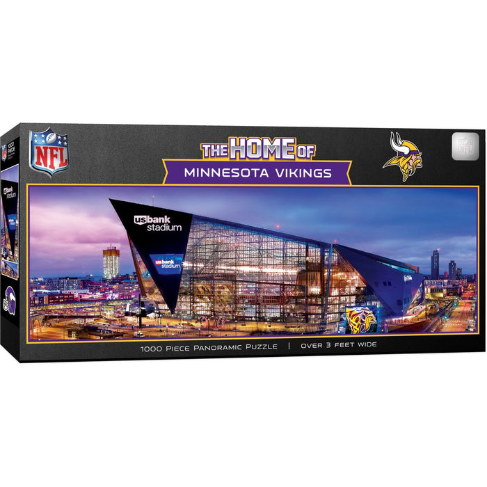 Minnesota Vikings - Stadium View 1000 Piece Panoramic Jigsaw Puzzle - Just $19.99! Shop now at Retro Gaming of Denver