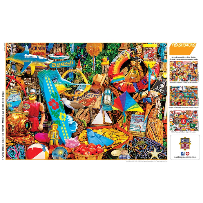 Flashbacks - Beach Time Flea Market 1000 Piece Jigsaw Puzzle - for just $10.99! 