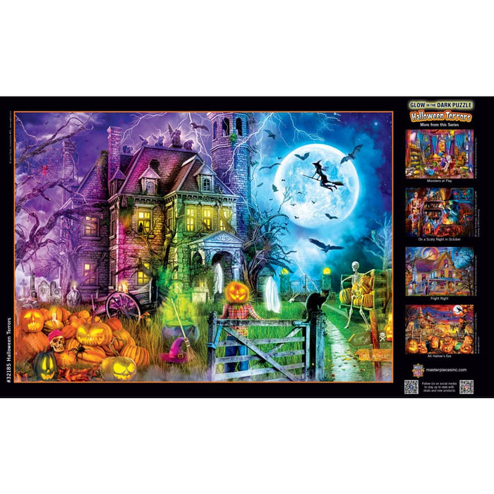 Glow in the Dark - Halloween Terrors 500 Piece Jigsaw Puzzle - for just $14.99! 