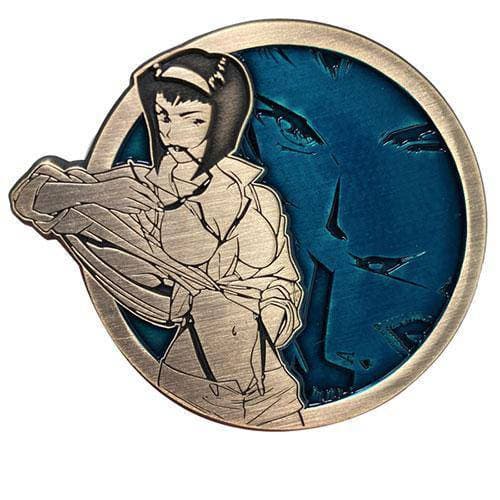 Zen Monkey: Antique Gold Faye - Cowboy Bebop Enamel Pin - Just $11! Shop now at Retro Gaming of Denver