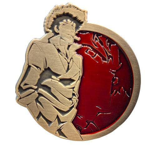 Zen Monkey: Antique Gold Spike Spiegel - Cowboy Bebop Enamel Pin - Just $11! Shop now at Retro Gaming of Denver