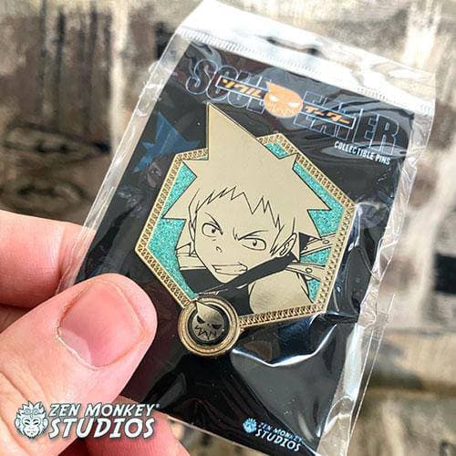 Zen Monkey: Black Star (Gold Soul Eater Collection) - Soul Eater Enamel Pin - Just $10! Shop now at Retro Gaming of Denver