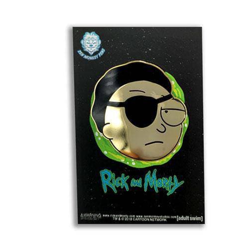 Zen Monkey: Golden Evil Morty - Rick and Morty Enamel Pin - for just $7.67! 