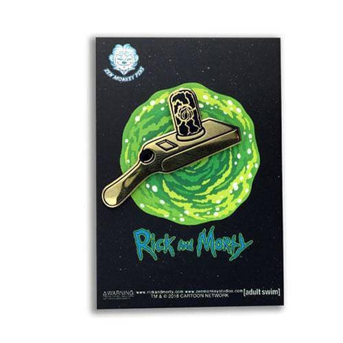 Zen Monkey: Golden Portal Gun - Rick and Morty Enamel Pin - Just $6.99! Shop now at Retro Gaming of Denver