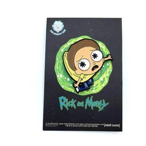 Zen Monkey: Hanging Lil' Morty - Rick and Morty Enamel Pin - for just $4.67! 