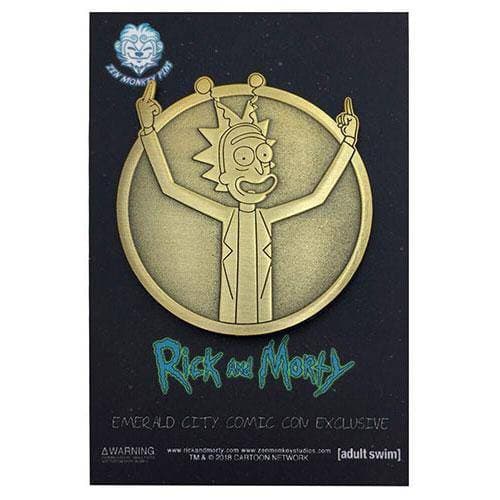 Zen Monkey: Peace Among Worlds Rick - Rick and Morty Enamel Pin - Just $10! Shop now at Retro Gaming of Denver