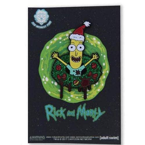 Zen Monkey: Poopy Butthole Wreath - Rick and Morty Enamel Pin - for just $4.67! 