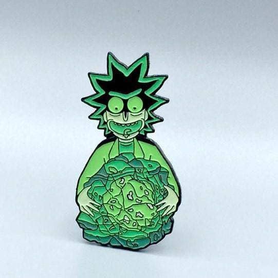 Zen Monkey: Rick's Isotope - Glow In The Dark - Rick and Morty Enamel Pin - Just $10! Shop now at Retro Gaming of Denver