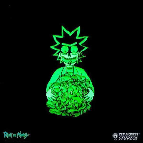 Zen Monkey: Rick's Isotope - Glow In The Dark - Rick and Morty Enamel Pin - for just $10.67! 