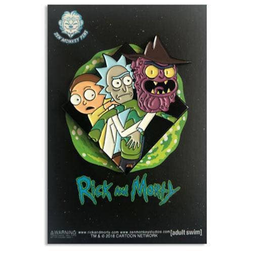 Zen Monkey: Scary Terry's Piggyback Ride (Famous Moments) - Rick and Morty Enamel Pin - for just $10.67! 
