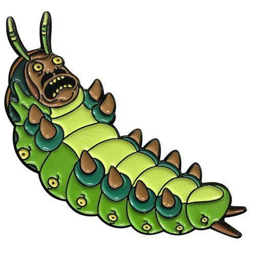 Zen Monkey: **SEASON 4 EPISODE 1** Goldenfold Caterpillar - Rick and Morty Enamel Pin - for just $10.67! 