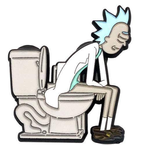 Zen Monkey: **SEASON 4 EPISODE 2** Rick on the throne - Rick and Morty Enamel Pin - for just $10.67! 